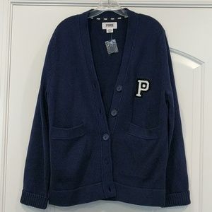 NEW Victoria Secret Pink button up thick cardigan